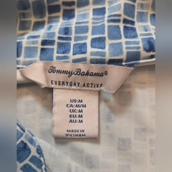 Tommy Bahama Blue 3/4 Zip Everyday Active Activewear Jacket Medium - Picture 5 of 10